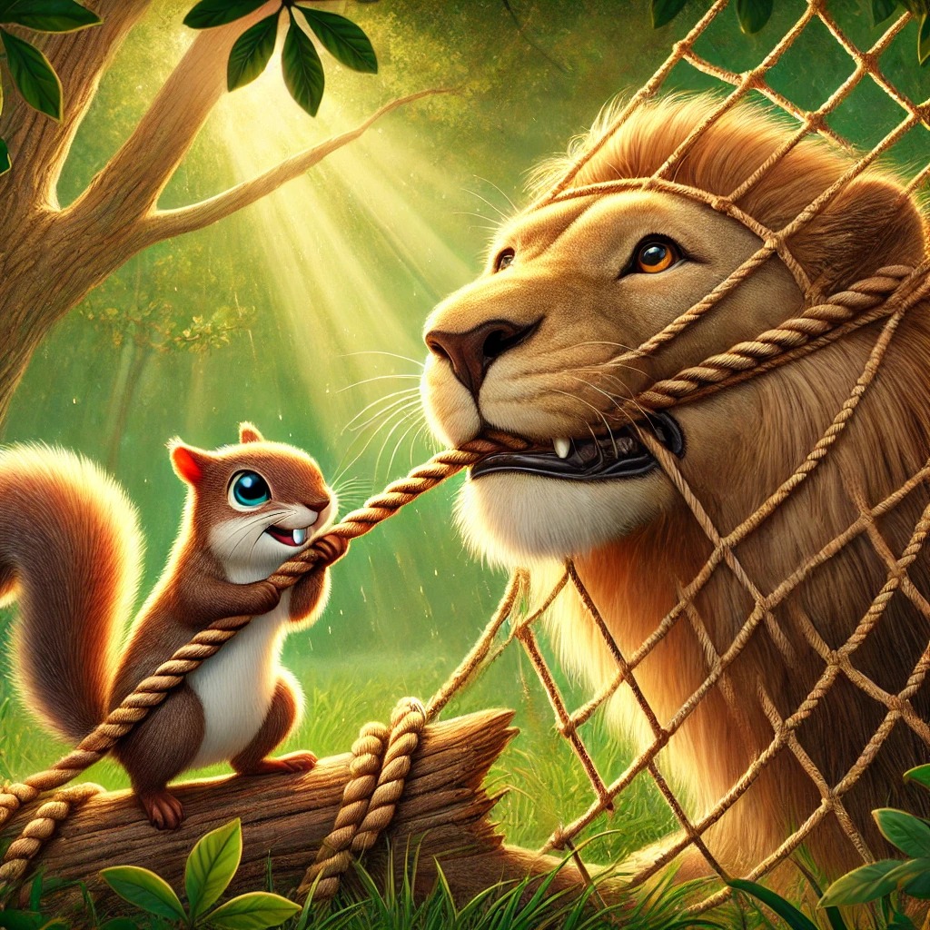 The Lion and the Squirrel